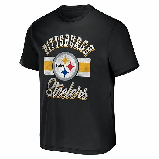 Best deal 👏 Unbranded Men's NFL X Darius Rucker Collection By Fanatics Black Pittsburgh Steelers Stripe T-Shirt 🤩 - Image 3