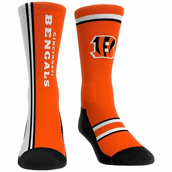 Cheapest 🧨 Unbranded Rock Em 🧦 Socks Cincinnati Bengals Classic Uniform Crew 🧦 Socks ❤️