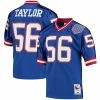 Cheapest ⌛ Unbranded Men's Mitchell & Ness Lawrence Taylor Royal New York Giants 1990 Authentic Throwback Retired Player Jersey 🥰