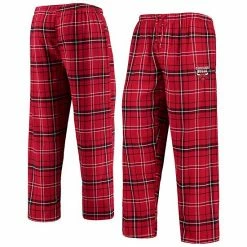 Cheap 🔥 Unbranded Men's Concepts Sport Red/Black Chicago Bulls Ultimate Plaid Flannel Pajama Pants ✔️