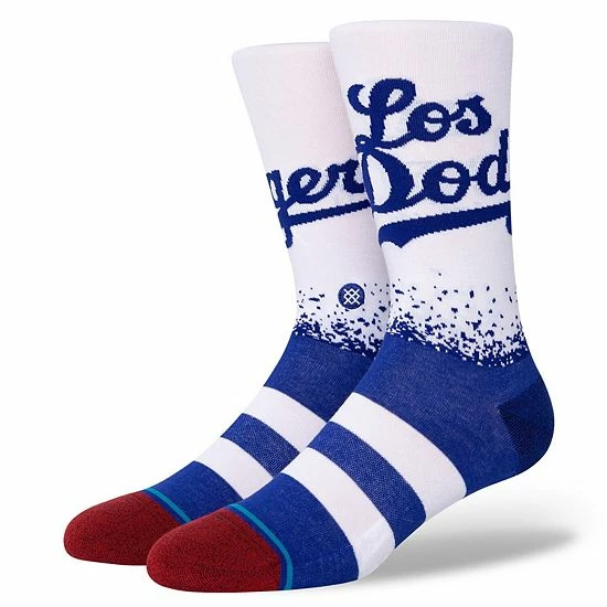 Buy 🛒 Unbranded Men's Stance White Los Angeles Dodgers 2021 City Connect Crew 🧦 Socks 😍