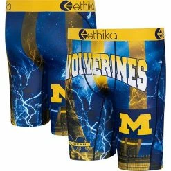 Coupon 👍 Unbranded Men's Ethika Navy Michigan Wolverines Spirit Boxer Briefs 🎉