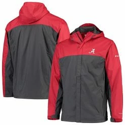 Buy 🧨 Unbranded Men's Columbia Crimson/Gray Alabama Crimson Tide Glennaker Storm Full-Zip Jacket 🧨