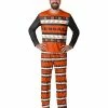 Budget 💯 Unbranded Men's FOCO Orange Cincinnati Bengals Team Ugly Pajama Set 🤩