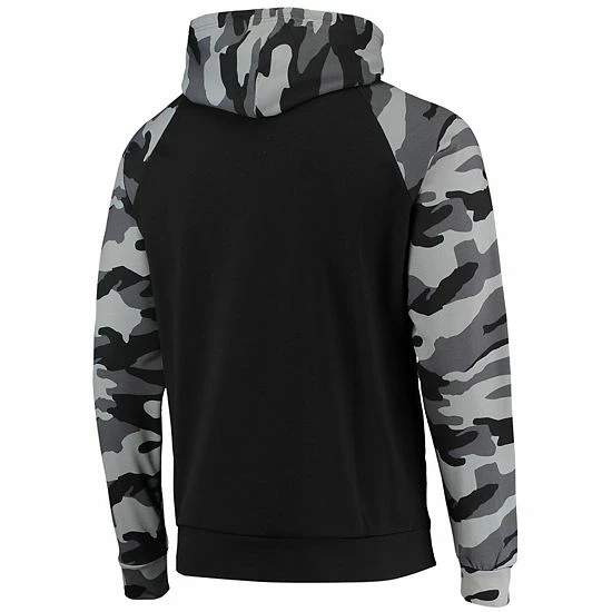 Best Sale โจ Unbranded Men's FOCO Black New York Yankees Camo Raglan Pullover Hoodie ๐ - Image 4