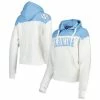 Best Pirce ⭐ Unbranded 👩 Women's Pressbox White/Carolina Blue North Carolina Tar 👠 Heels Chicago 2-Hit Yoke Pullover Hoodie 👍