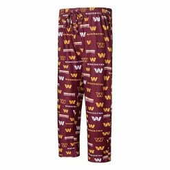 Wholesale ⭐ Unbranded Men's Concepts Sport Burgundy Washington Commanders Breakthrough Allover Print Knit Sleep Pants ❤️