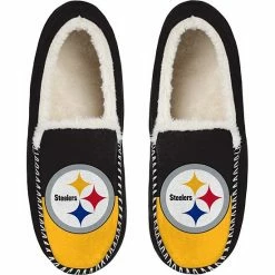 Best deal 😉 Unbranded Men's FOCO Pittsburgh Steelers Colorblock Moccasin Slippers ⭐