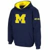 Best Sale 👍 Unbranded Youth Stadium Athletic Navy Michigan Wolverines Big Logo Pullover Hoodie 🧨