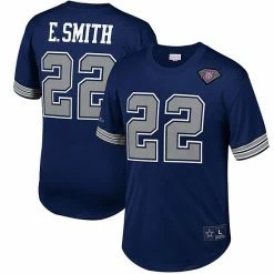 Buy 👍 Unbranded Men's Mitchell & Ness Emmitt Smith Navy Dallas Cowboys Retired Player Name & Number Mesh T-Shirt ⭐