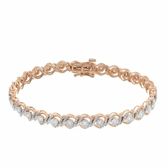 Cheap 🥰 Unbranded 1/2 Carat T.W Diamond Fashion Bracelet Pink 😉 - Image 2