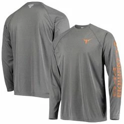 Top 10 ✨ Unbranded Men's Columbia Charcoal Texas Longhorns PFG Terminal Tackle Omni-Shade Long Sleeve T-Shirt 👏