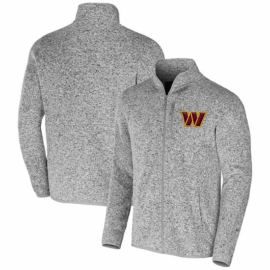 Budget ๐ Unbranded Men's NFL X Darius Rucker Collection By Fanatics Heather Gray Washington Commanders Fleece Full-Zip Jacket ๐ฅ