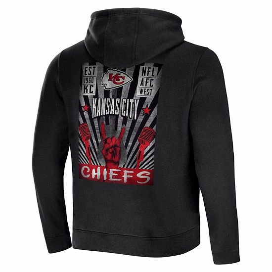Top 10 🤩 Unbranded Men's NFL X Darius Rucker Collection By Fanatics Black Kansas City Chiefs Rocker Full-Zip Hoodie 😉 - Image 4