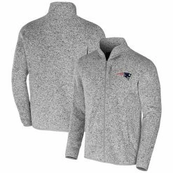 Top 10 😍 Unbranded Men's NFL X Darius Rucker Collection By Fanatics Heather Gray New England Patriots Fleece Full-Zip Jacket 🔥