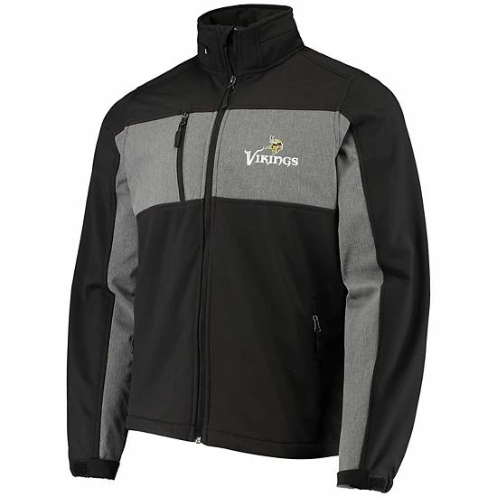 Flash Sale 🤩 Unbranded Men's Dunbrooke Black Minnesota Vikings Circle Zephyr Softshell Full-Zip Jacket 🔥 - Image 3