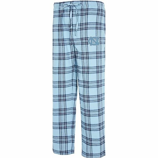 New ๐ Unbranded Men's Concepts Sport Carolina Blue/Navy North Carolina Tar ๐ Heels Takeaway Plaid Flannel Pants ๐งจ