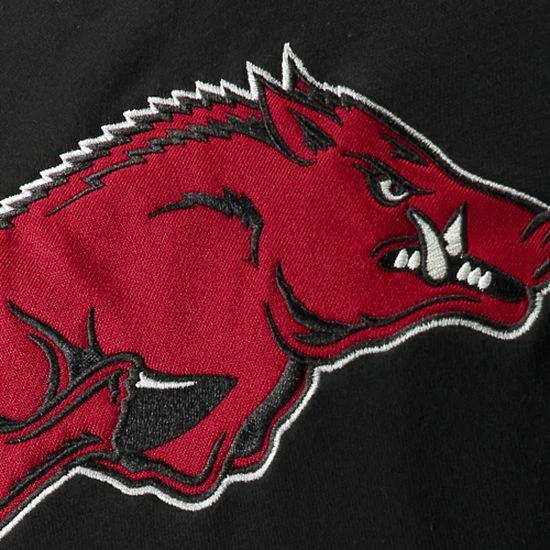 Wholesale 👍 Unbranded Youth Stadium Athletic Black Arkansas Razorbacks Big Logo Pullover Hoodie 🎉 - Image 3