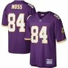 Best Sale 🧨 Unbranded Men's Mitchell & Ness Randy Moss Purple Minnesota Vikings Legacy Replica Jersey ⭐