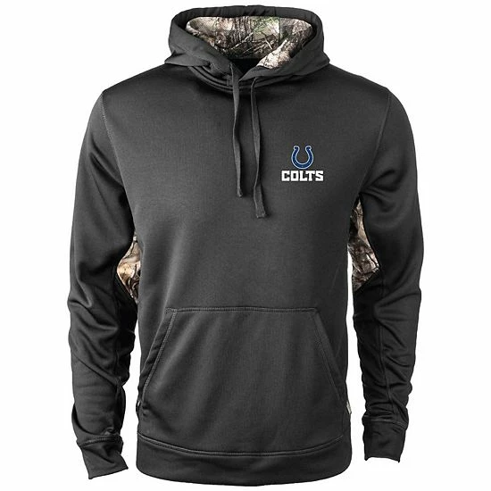 New 🎁 Unbranded Men's Black/Realtree Camo Indianapolis Colts Logo Ranger Pullover Hoodie ⌛