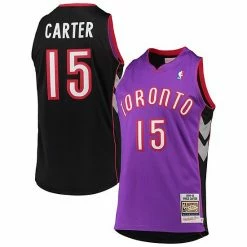 Best deal 👍 Unbranded Men's Mitchell & Ness Vince Carter Purple Toronto Raptors 1999/2000 Hardwood Classics Authentic Jersey 😍
