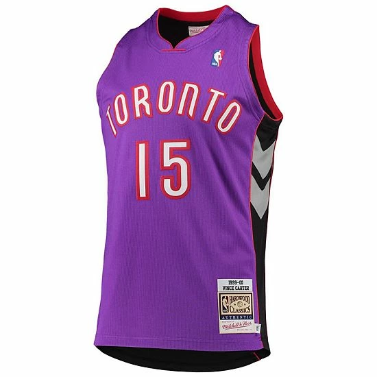 Best deal 👍 Unbranded Men's Mitchell & Ness Vince Carter Purple Toronto Raptors 1999/2000 Hardwood Classics Authentic Jersey 😍 - Image 3