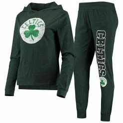 Promo 💯 Unbranded 👩 Women's Concepts Sport Kelly Green Boston Celtics Hoodie & Pants Sleep Set 🧨