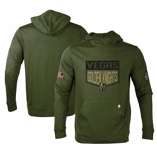 Wholesale 🔔 Unbranded Men's Levelwear Olive Vegas Golden Knights Thrive Tri-Blend Pullover Hoodie 🥰 - Image 2