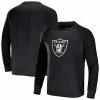 Promo ❤️ Unbranded Men's NFL X Darius Rucker Collection By Fanatics Black Las Vegas Raiders Raglan Fleece Pullover Sweatshirt 🤩