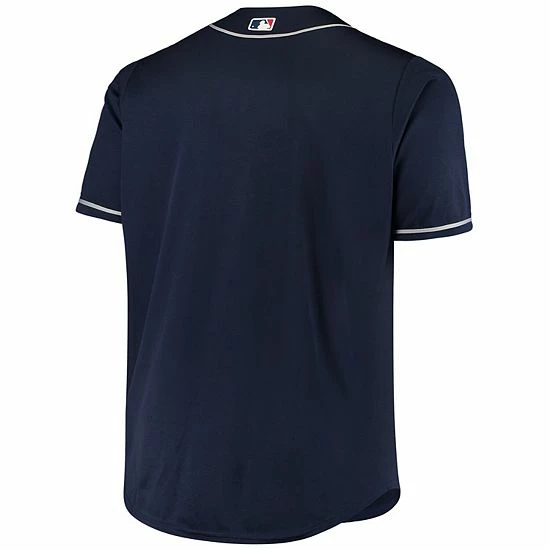 Cheapest โ Unbranded Men's Navy Atlanta Braves Big & Tall Replica Alternate Team Jersey ๐ - Image 4