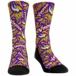 Coupon 😍 Unbranded Rock Em 🧦 Socks Minnesota Vikings Logo Sketch Crew 🧦 Socks 😉