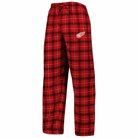 Hot Sale ๐ Unbranded Men's Concepts Sport Red/Black Detroit Red Wings Ledger Flannel Sleep Pants ๐ - Image 3