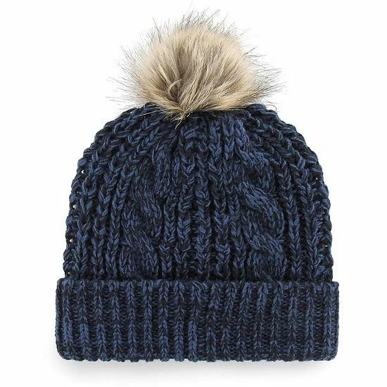Discount 🎉 Unbranded 👩 Women's '47 Navy Penn State Nittany Lions Meeko Cuffed Knit Hat With Pom ⭐ - Image 3