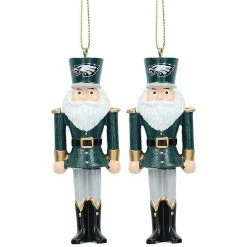 Buy 🧨 Unbranded Philadelphia Eagles 2-Pack Santa Nutcracker Ornament Set 😉