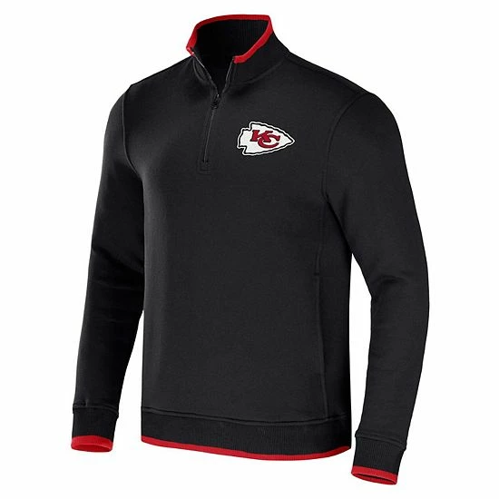 Outlet ๐คฉ Unbranded Men's NFL X Darius Rucker Collection By Fanatics Black Kansas City Chiefs Logo Quarter-Zip Top ๐ - Image 3