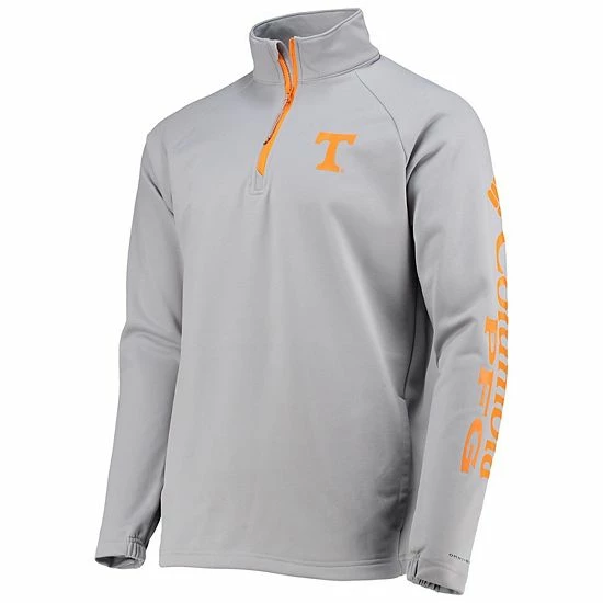 Deals ๐ฏ Unbranded Men's Columbia Gray Tennessee Volunteers Terminal Tackle Fleece Raglan Omni-Shade Quarter-Zip Jacket ๐ฅ - Image 3