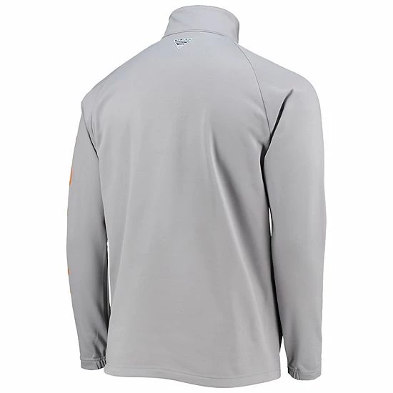 Deals ๐ฏ Unbranded Men's Columbia Gray Tennessee Volunteers Terminal Tackle Fleece Raglan Omni-Shade Quarter-Zip Jacket ๐ฅ - Image 4