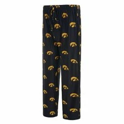 Brand new 💯 Unbranded Men's Concepts Sport Black Iowa Hawkeyes Logo Flagship Allover Print Pants ✔️