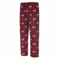 Best deal ✔️ Unbranded Men's Concepts Sport Maroon Virginia Tech Hokies Logo Flagship Allover Print Pants 🌟