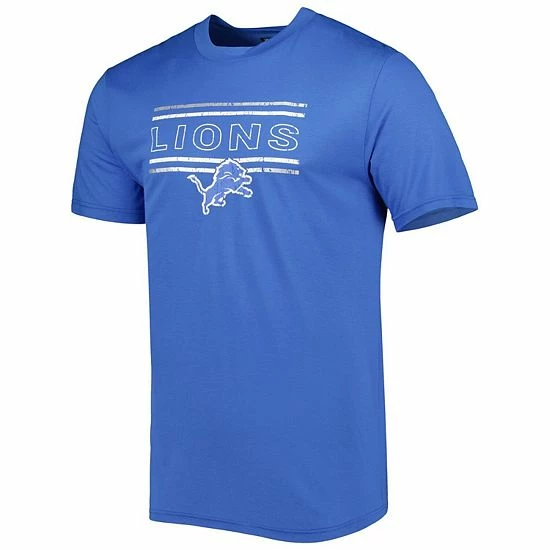 Hot Sale ๐ฅ Unbranded Men's Concepts Sport Blue/Silver Detroit Lions Badge Top & Pants Sleep Set โ - Image 3