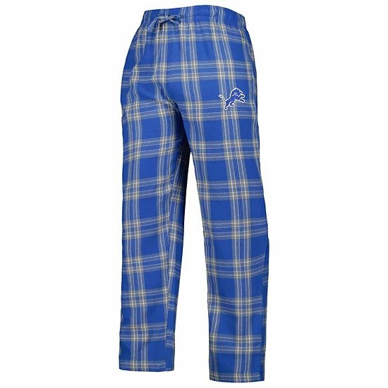 Hot Sale ๐ฅ Unbranded Men's Concepts Sport Blue/Silver Detroit Lions Badge Top & Pants Sleep Set โ - Image 5