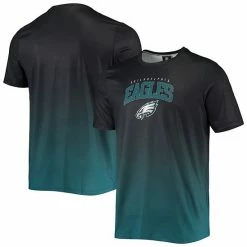 Buy 🔥 Unbranded Men's FOCO Black/Midnight Green Philadelphia Eagles Gradient Rash Guard Swim 👚 Shirt 👍