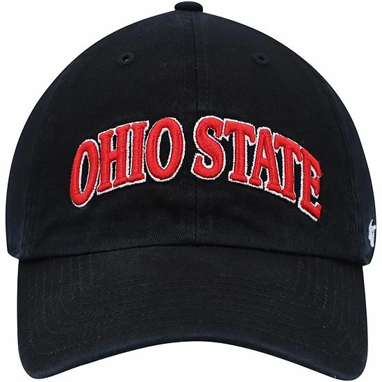 Outlet 💯 Unbranded Men's '47 Black Ohio State Buckeyes Archie Script Clean Up Adjustable Hat ✨ - Image 3
