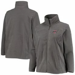 Coupon 🤩 Unbranded 👩 Women's Columbia Charcoal Ohio State Buckeyes Plus Size Give & Go II Fleece Full-Zip Jacket 🧨