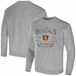 Budget 🤩 Unbranded Men's NFL X Darius Rucker Collection By Fanatics Heather Gray Cincinnati Bengals Pullover Sweatshirt 🔥