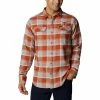 Brand new ❤️ Unbranded Men's Columbia Texas Orange Texas Longhorns Flare Gun Flannel Team Button-Up 👕 Shirt 😉
