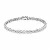 Discount ❤️ Unbranded Sterling Silver 1 Carat T.W. Diamond Tennis Bracelet 😀