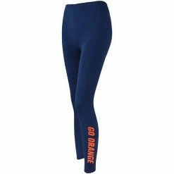 Best deal 😉 Unbranded 👩 Women's ZooZatz Navy Syracuse Orange Fleece Lined 2.0 Leggings 👍