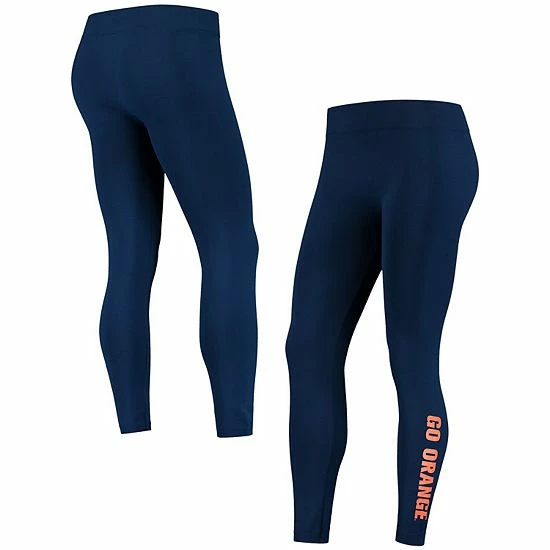 Best deal 😉 Unbranded 👩 Women's ZooZatz Navy Syracuse Orange Fleece Lined 2.0 Leggings 👍 - Image 2