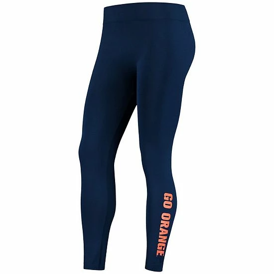 Best deal 😉 Unbranded 👩 Women's ZooZatz Navy Syracuse Orange Fleece Lined 2.0 Leggings 👍 - Image 3